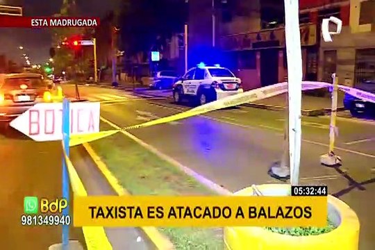 Cercado de Lima: taxista queda gravemente herido tras ser atacado a balazos
