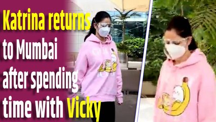 Katrina Kaif returns to Mumbai after spending her weekend with Vicky Kaushal