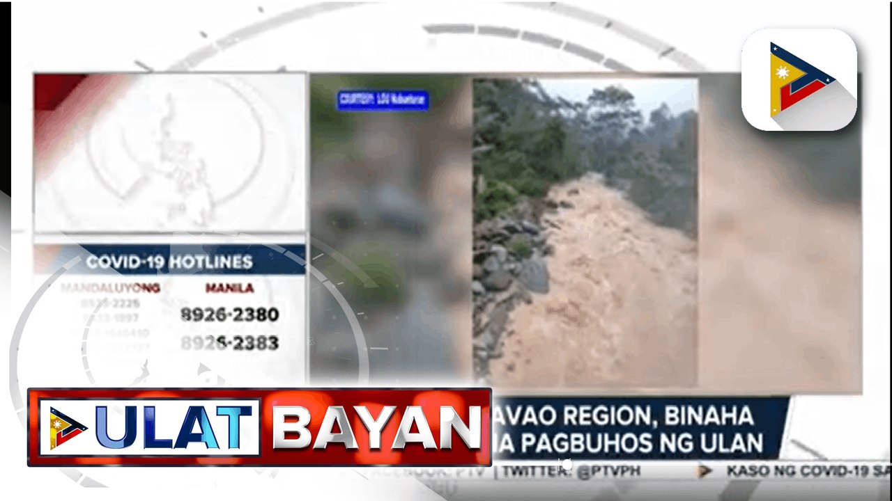 Malaking bahagi ng Davao Region, binaha dahil sa walang tigil na pagbuhos ng ulan