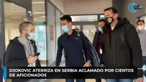 Djokovic aterriza en Serbia aclamado por cientos  de aficionados