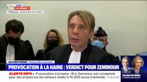 Éric Zemmour condamné pour provocation à la haine raciale: son avocat regrette une 