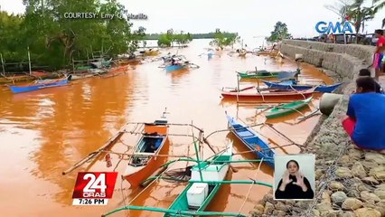 #KuyaKimAnoNa?: Bahagi ng dagat sa Davao Oriental, nagkulay kahel dahil sa soil erosion mula sa pagmimina | 24 Oras