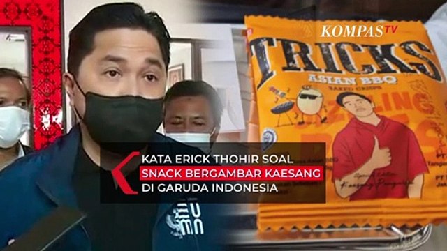Respons Erick Thohir soal Gambar Kaesang di Kemasan Snack dalam Paket Makanan Pesawat Garuda