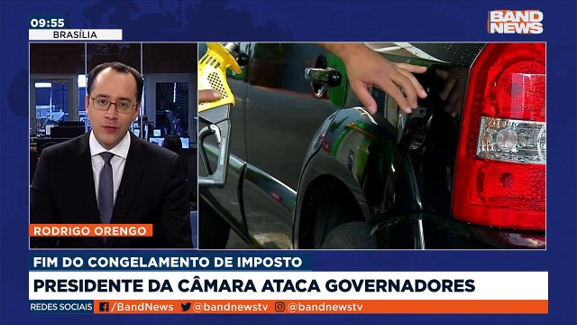 O presidente da Câmara, Arthur Lira, atacou governadores nas redes sociais depois da decisão de acabar com o congelamento no ICMS no preço dos combustíveis.Saiba mais em youtube.com.br/bandjornalismo