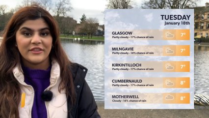 Daily Weather Report for Glasgow 17 January