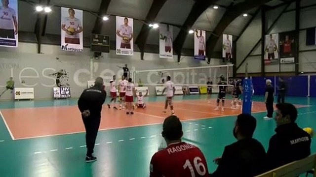 Images maritima: les actions fortes du match entre Martigues Volley et Fréjus