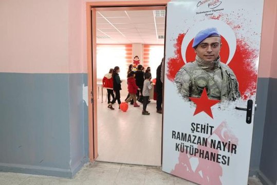 Son dakika haber | Şehit askerin adı Sivas'ta kütüphanede yaşatılacak