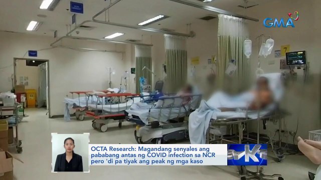 OCTA Research: Magandang senyales ang pababang antas ng COVID infection sa NCR pero 'di pa tiyak ang peak ng mga kaso | Saksi