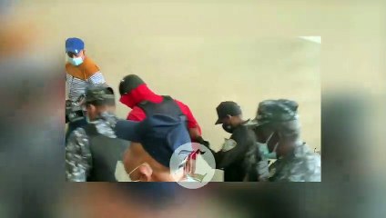 Alexis Villalona es trasladado a la Sala de Audiencias