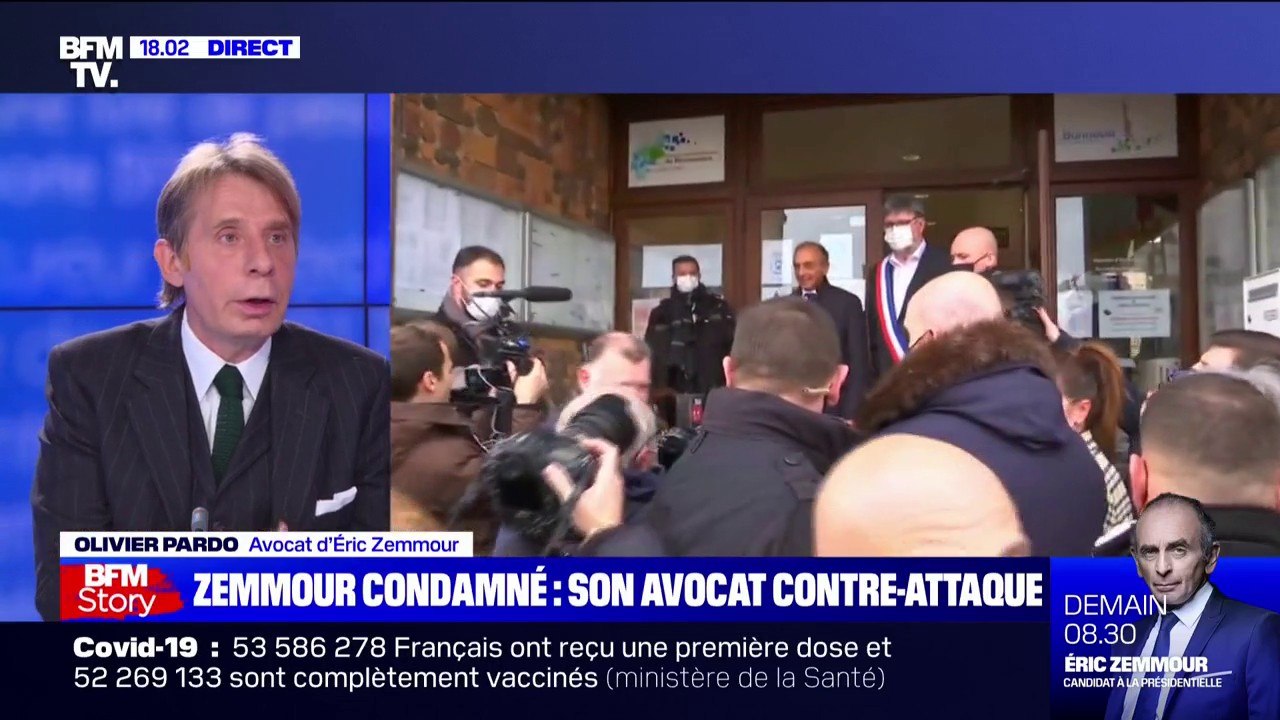 Olivier Pardo sur la condamnation d'Eric Zemmour pour provocation à la haine: "On a fait appel"