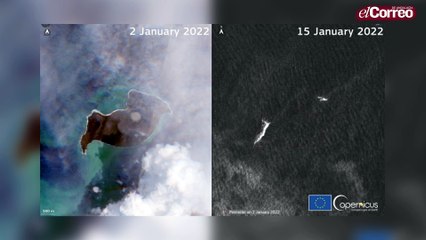 La isla del volcán de Tonga ya no existe