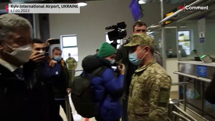 Facing arrest, ex-leader Poroshenko returns to 'defend Ukraine' from Russia