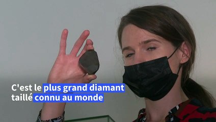 Un rare diamant noir de 555,55 carats exposé à Dubaï