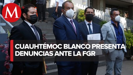 Cuauhtémoc Blanco acudió a la FGR para interponer una denuncia