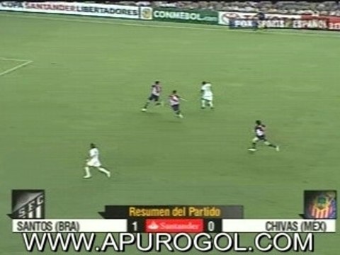 Santos (Brasil) 1 Chivas (Mexico) 0 - Gol Mauricio Molina