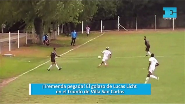 ¡Tremenda pegada! El golazo de Lucas Licht en el triunfo de Villa San Carlos