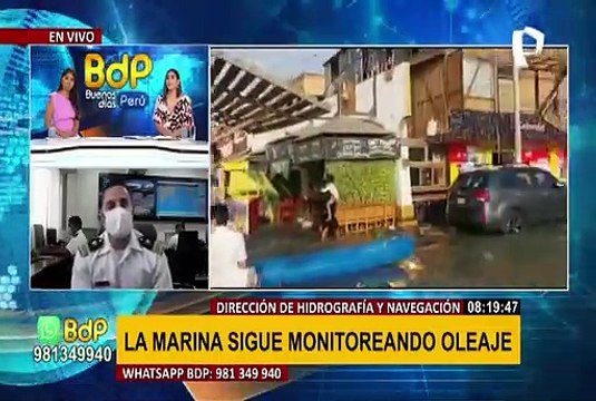 Marina de Guerra: monitoreamos constantemente el estado del mar tras oleajes anómalos en la costa peruana