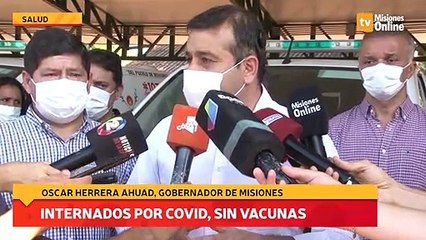 Internados por covid, sin vacunas