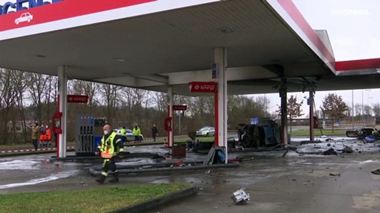 Tödlicher Brand an Autobahn-Tankstelle auf der A45