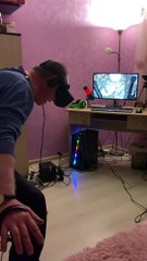 Dad Enjoying Virtual Reality for the First Time