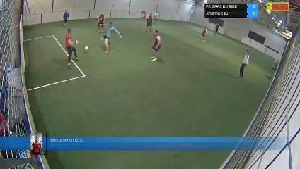 But de simon (2-2) - FC GRAS DU BIDE Vs ATLETICO BJ - 17/01/22 20:00 - LIGUE 3 - Poitiers Game Parc