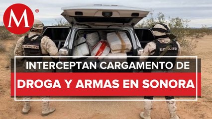 Sedena asegura cargamento con 500 kilogramos de droga en Sonora