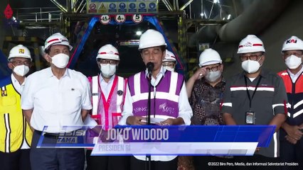 Presiden Jokowi Tinjau Pintu Masuk Tunnel 2 Proyek KCJB