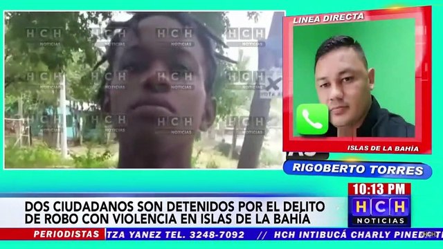 Detienen a dos personas que se dedicaban a asaltar en Roatán