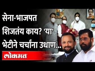 Shivsena आणि NCPत भांडण त्यात BJP आमदार सेना नेत्याच्या भेटीला | Eknath Shinde | Naresh Mhaske