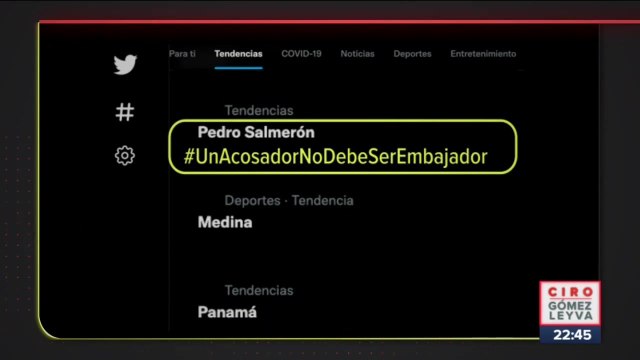 Cibernautas piden que Pedro Salmerón no sea embajador en Panamá
