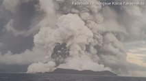 Tonga patlamasının inanılmaz görüntüsü