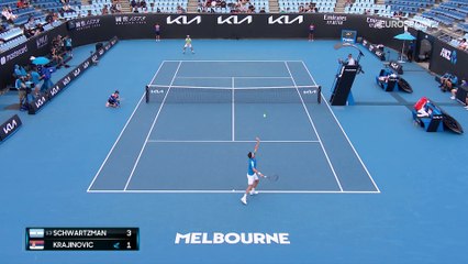 Schwartzman - Krajinovic : les temps forts en vidéo