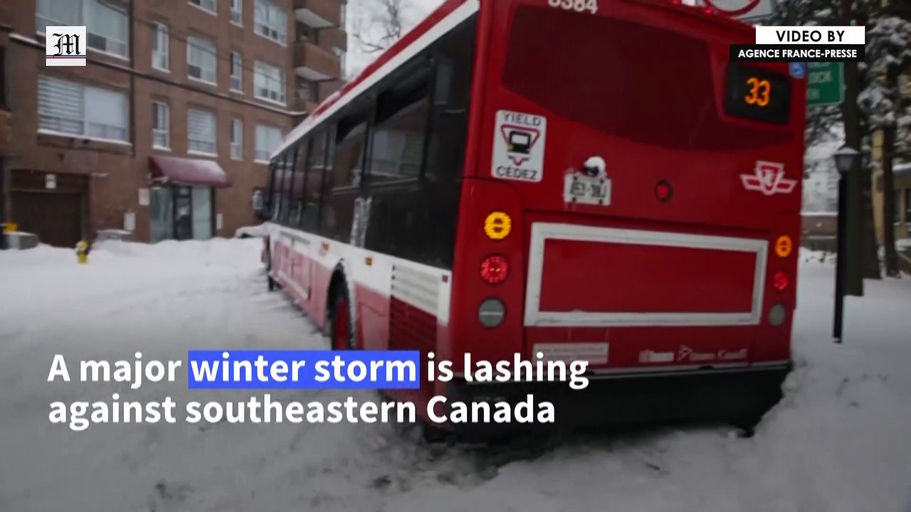 Winter storm hits Canada and US