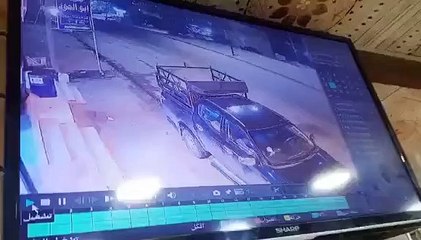شاهدوا حادث تدهور مركبة بسبب الانجماد بعجلون