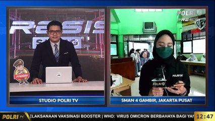 Live Report Retno Barunawati - PTM di SMAN 4 Gambir Tetap Berlangsung Normal