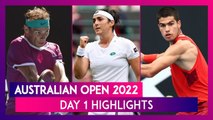 Australian Open 2022 Day 1 Highlights: Top Results, Major Action From Tennis Tournament