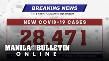 DOH reports 28,471 new cases, bringing the national total to 3,270,758, as of JANUARY 18, 2021