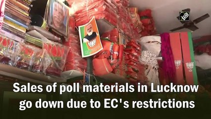Sales of poll materials in Lucknow goes down due to EC's restrictions
