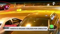 Cercado de Lima: taxista salvó de morir tras ser baleado por presuntos sicarios que chocaron su vehículo