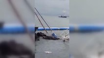ZONGULDAK - Fırtına nedeniyle kayaya çarpan yelkenli battı