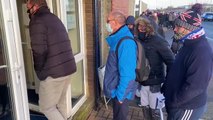 Fans queue for Crystal Palace v Hartlepool Cup tickets