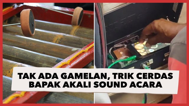 Tak Ada Gamelan, Trik Cerdas Bapak ini Akali Sound Acara Pagelaran Tuai Decak Kagum: Keren