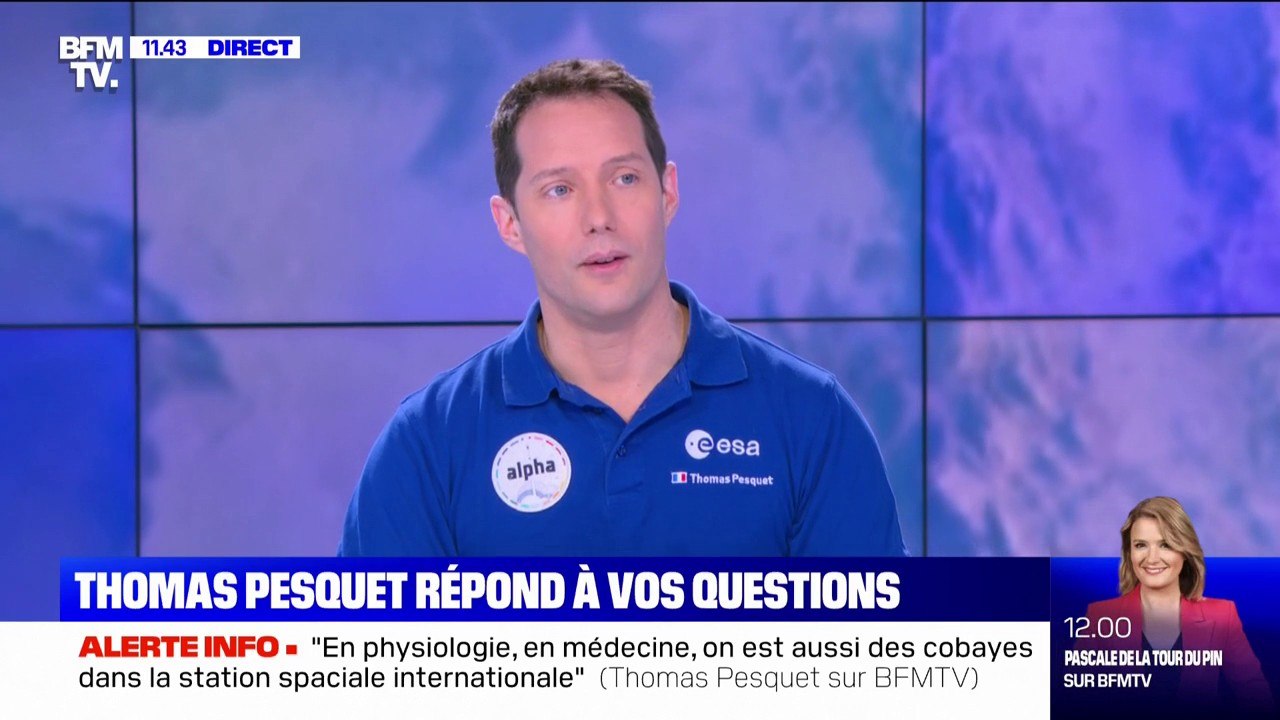 Comment dort-on dans l'ISS ? Thomas Pesquet répond à vos questions sur BFMTV