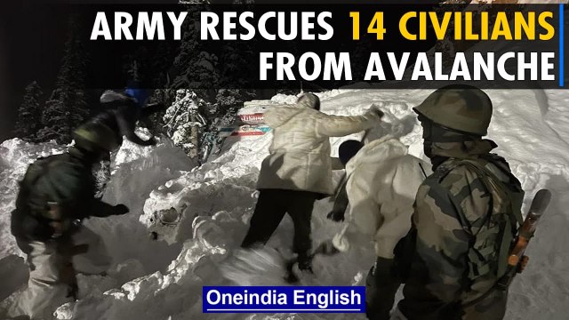 Indian Army rescues 14 civilians stuck in Jammu and Kashmir due to avalanche | Oneindia News