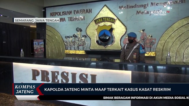 Kapolda Jateng Minta Maaf Terkait Kasus Kasat Reskrim