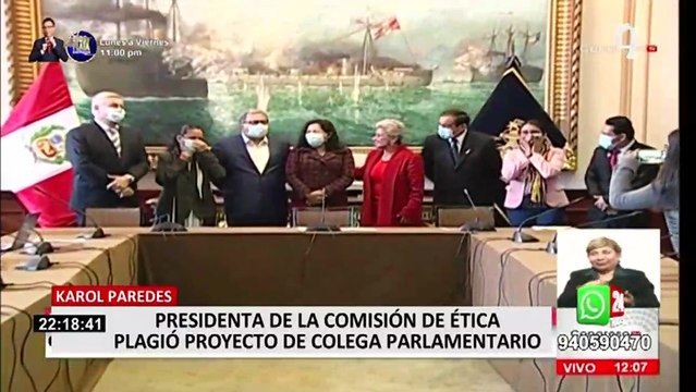 Congreso: presidenta de la Comisión de Ética habría plagiado parte de proyecto de ley