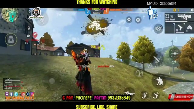 1 Vs 3 Moment Famas Ka OP Wala Quadra in Clash Squad Free Fire
