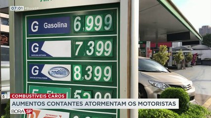 Depois da nova alta no preço dos combustíveis na semana passada, especialistas dizem que novos reajustes devem acontecer em breve. Quem depende do carro para sobreviver, já não sabe mais o que fazer.