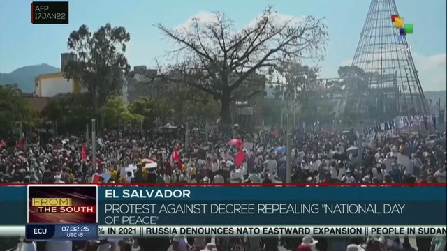 Salvadorans denounce Bukele ‘s attempts to erase peace accord