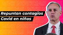 Repuntan contagios Covid en niños